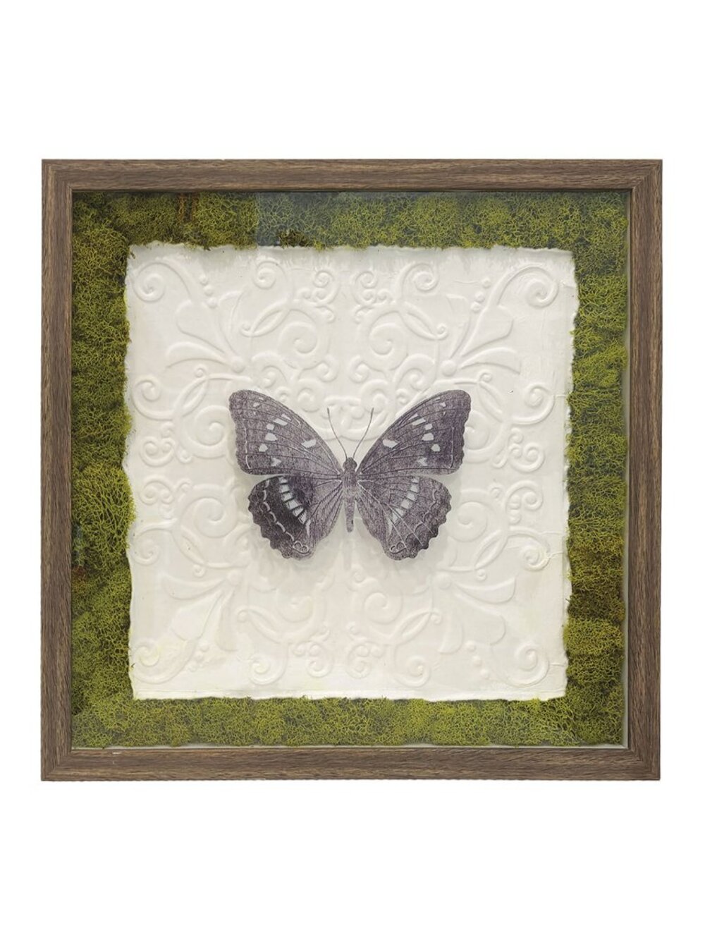 Moss Artwork Glass Frame Home Decor